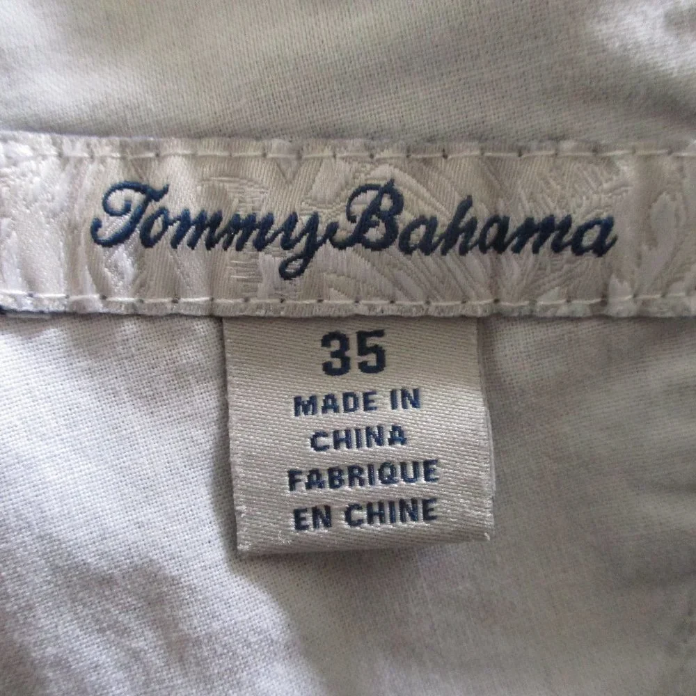 Tommy Bahama Mens Flat Front Blue Nylon Stretch Golf Short Pant NWOT - Size 38W*